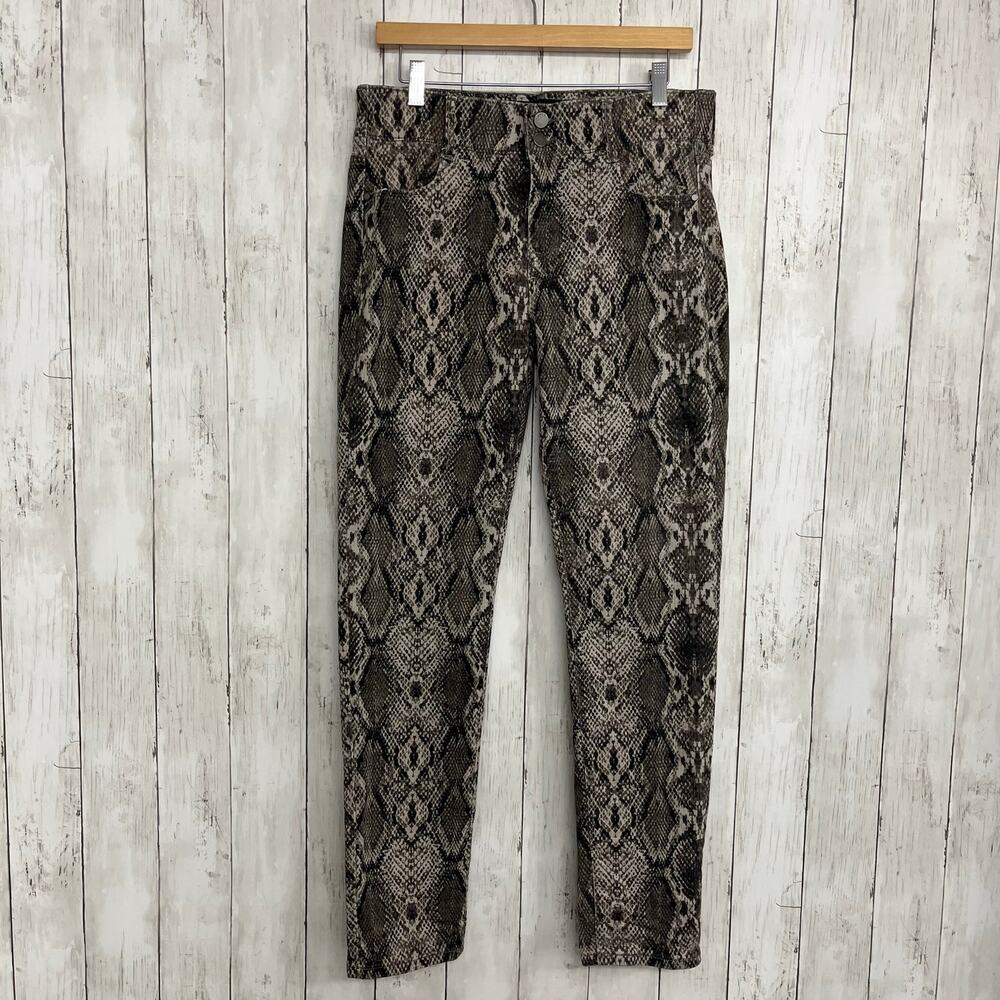 Apt. 9 Snake Animal Print Slimming Sculpting Stretch Straight Leg Pants 12